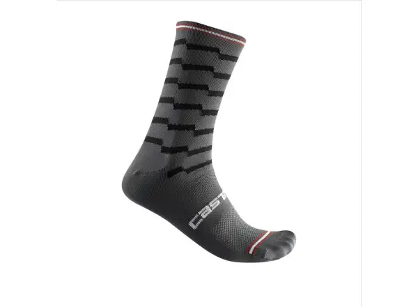 Ponožky Castelli Unlimited 18 Dark Grey/Black