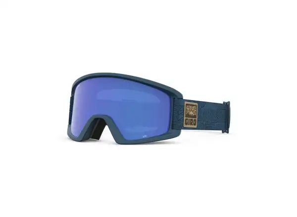Pánske lyžiarske okuliare Giro Semi Harbor Blue/Adventure Grid Grey Cobalt/Yellow