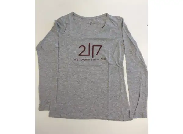 2117 of Sweden Vida dámske tričko s dlhým rukávom sivá