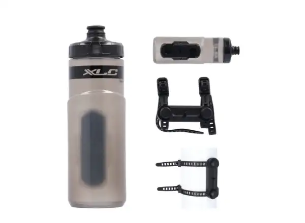 XLC WB-K07 fľaša 600 ml číra/sivá + Uni base