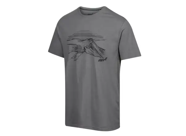 Inov-8 Grafické tričko Helvellyn Pánske s krátkym rukávom Grey