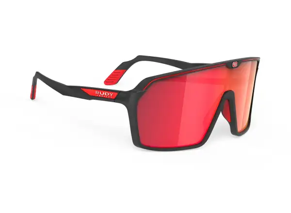 Rudy Project Spinshield Slnečné okuliare Black Matte/Multilaser Red