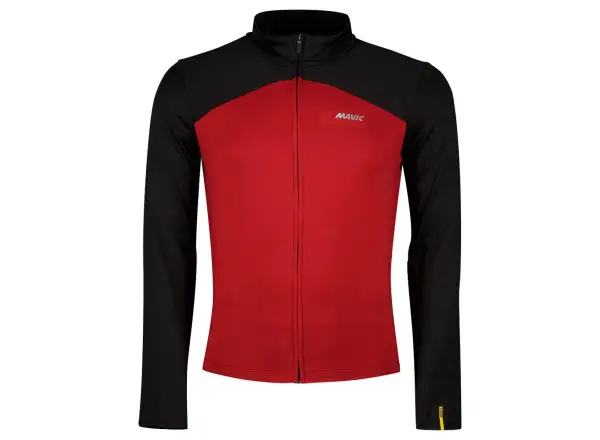 Mavic Cosmic Thermo Pánsky termo dres s dlhým rukávom Black/Biking Red