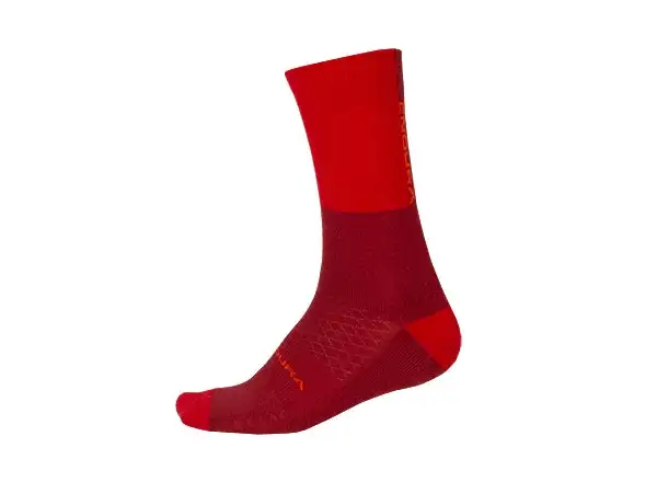 Endura BaaBaa Merino zimné ponožky hrdzavo červené