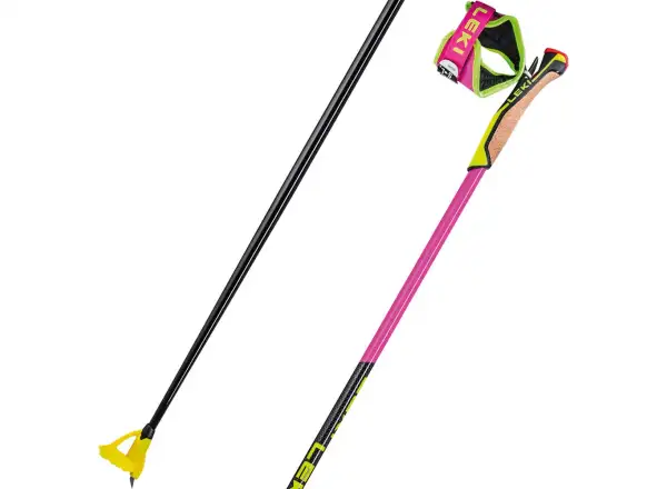 Bežecké palice Leki PRC 750 neon pink/neon yellow/black