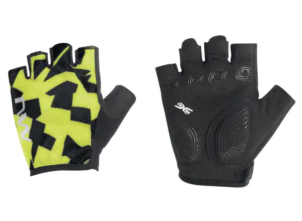 Northwave Active Junior Glove Detské krátke rukavice Yellow Fluo/Black