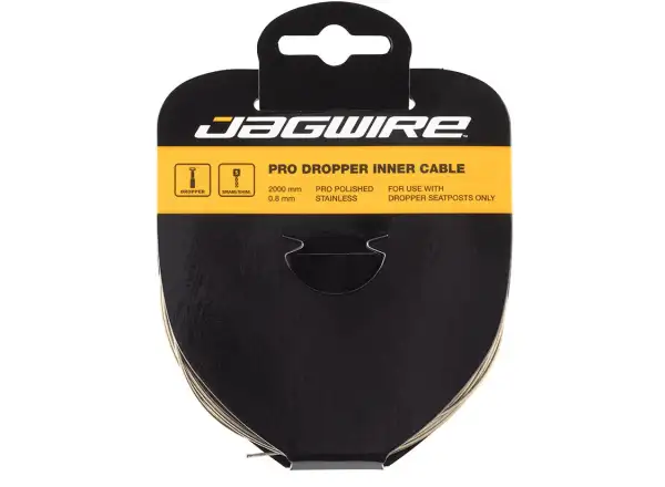 Jagwire Dropper Inner Cable Pro Polished Stainless 0.8x2000mm Teleskopický kábel podsedlovky