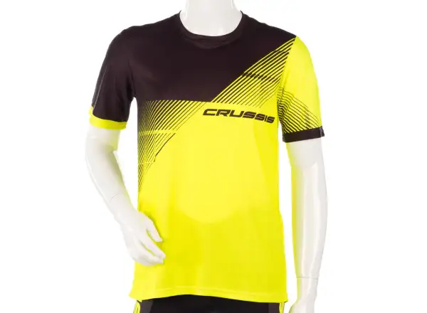 Crussis pánske funkčné tričko s krátkym rukávom žlto-čierne