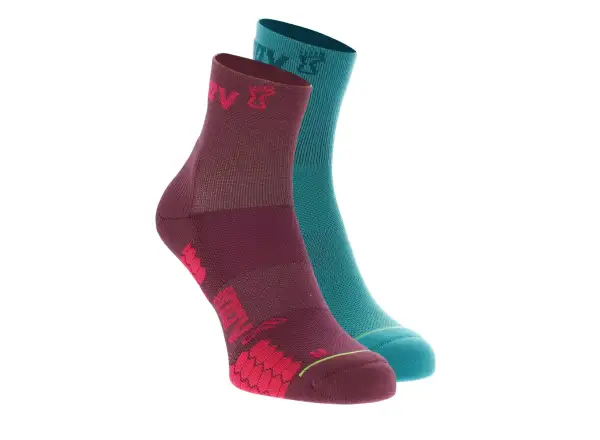Inov-8 Trailfly stredné ponožky teal/purple