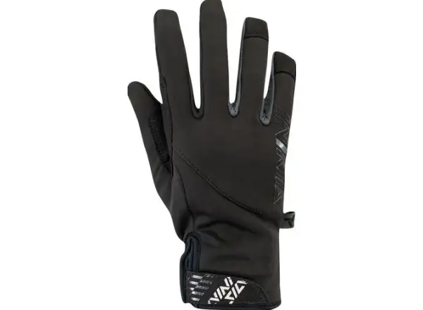Silvini Ortles detské softshellové zimné rukavice black/charcoal