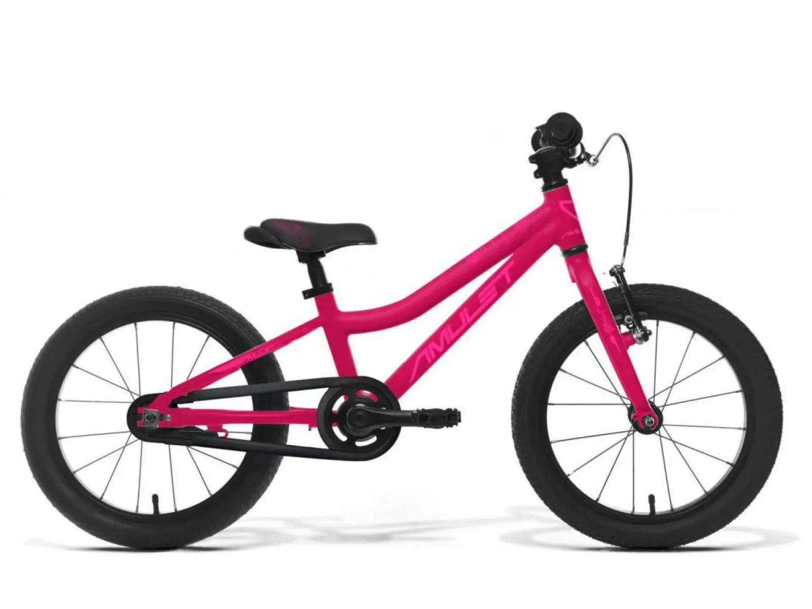 Detský bicykel Amulet 16 Mini Lite tmavo ružový metalický/ružový lesklý