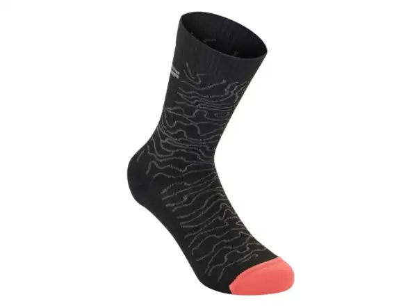 Ponožky Alpinestars Drop 15 black/mid grey