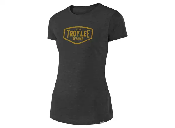 Troy Lee Designs Dámske tričko Motor Oil Tee s krátkym rukávom Asphalt