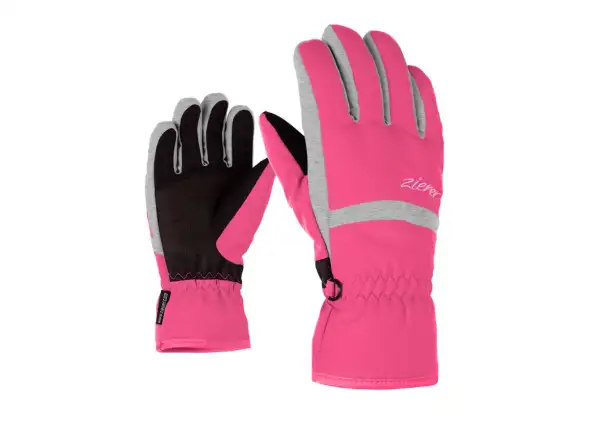 Detské zimné rukavice Ziener Lejano AS Pop Pink