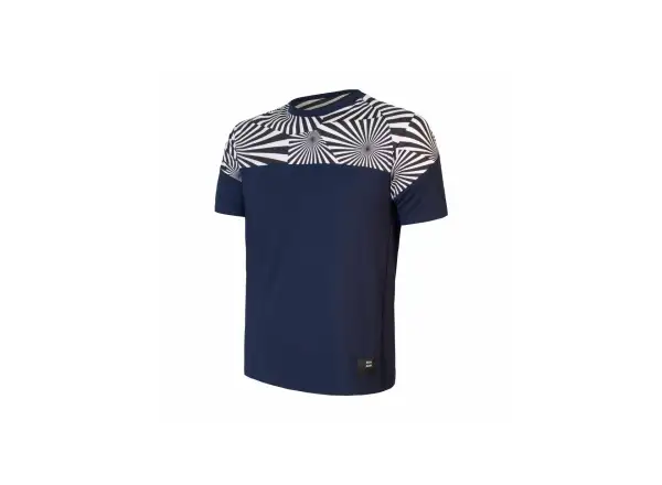 Sensor Coolmax Impress pánske tričko s krátkym rukávom tmavomodrá/geometria