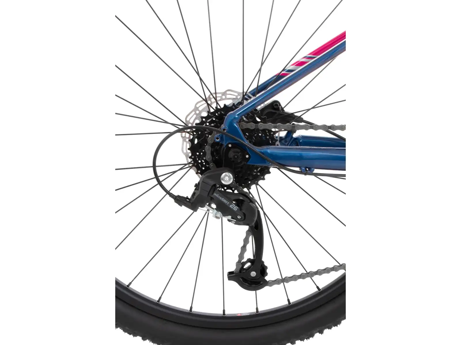 Rock Machine Catherine 70-27 gloss dark blue/pink/silver horský bicykel