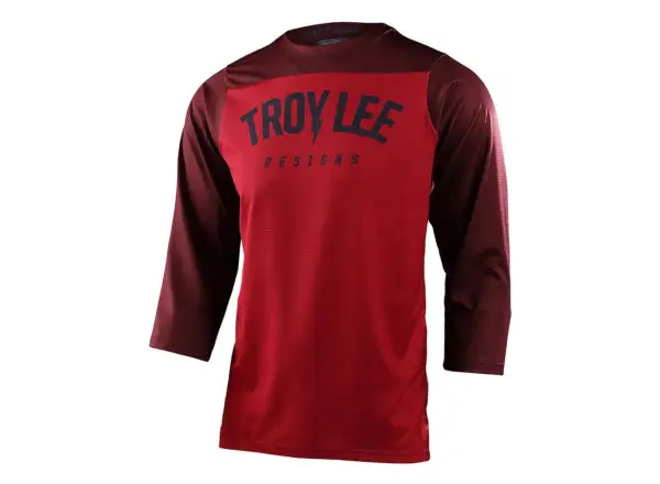 Troy Lee Designs Ruckus Pánske tričko s 3/4 rukávmi Camber Oxblood Jersey