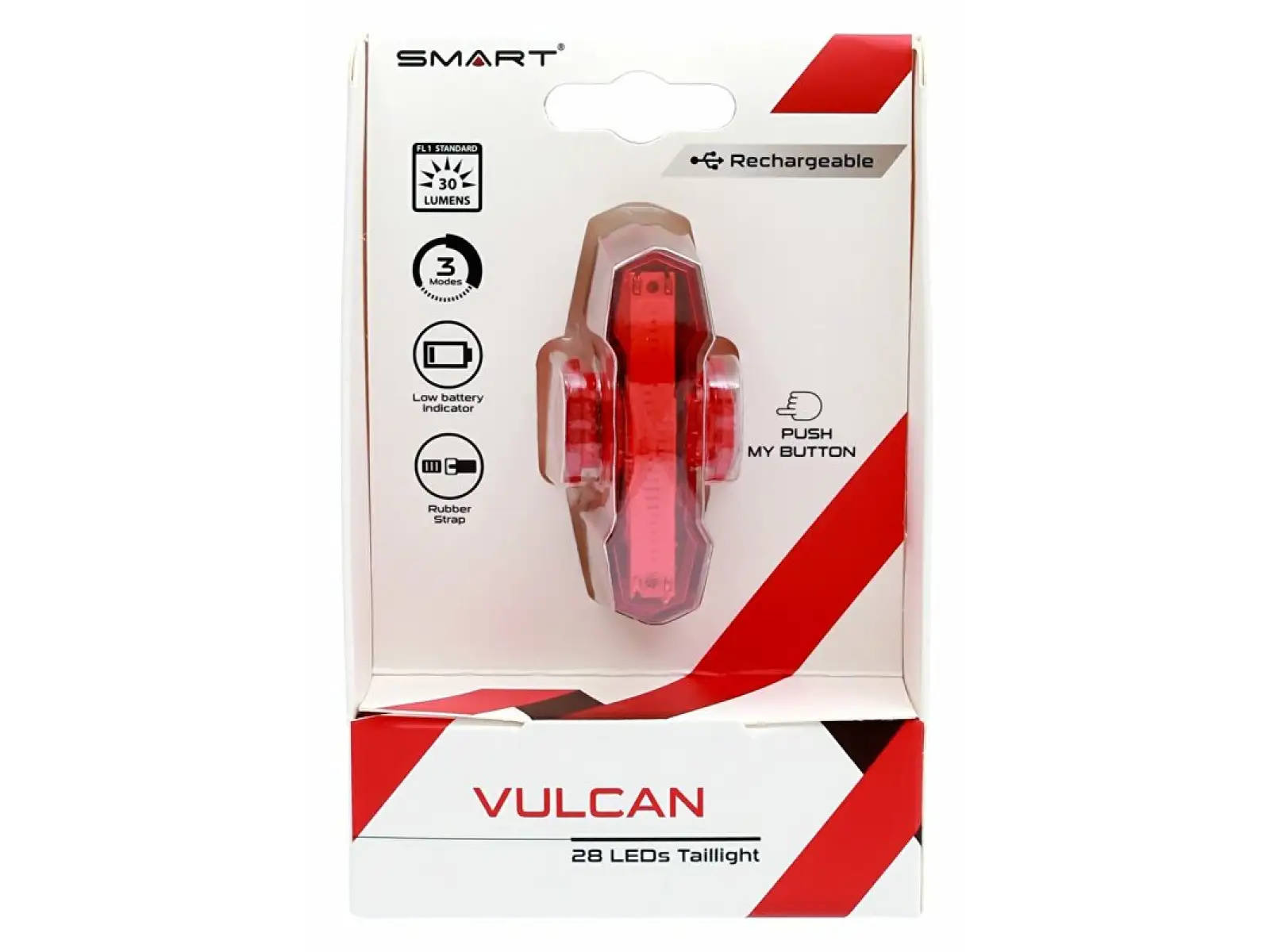 Smart Vulcan USB zadný blikač