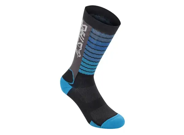 Ponožky Alpinestars Drop 22 Black/Aqua