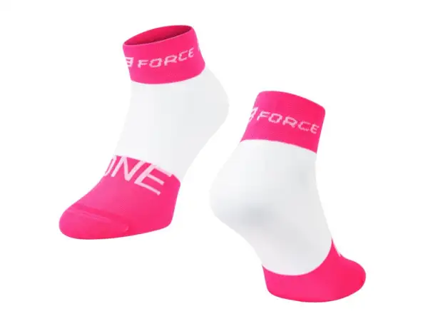 Ponožky Force One ružová/biela