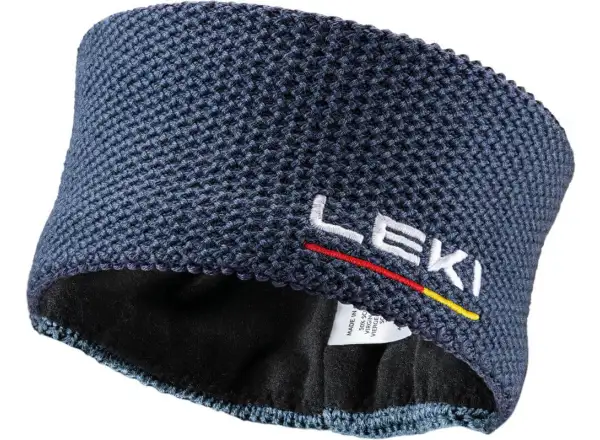 Čelenka Leki Wool Headband dark denim/white/poppy red veľkosť 2,5 mm Uni