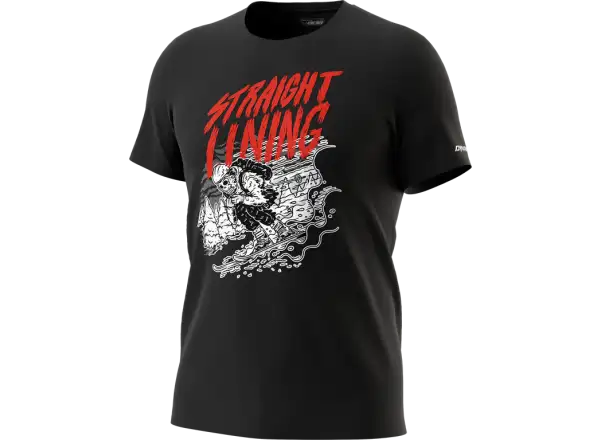 Dynafit 24/7 Artist Series Pánske tričko s krátkym rukávom Black out/Straight lining