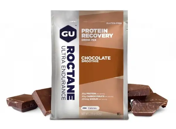GU Roctane Recovery Drink Mix Chocolate Smoothie vrecko 62 g