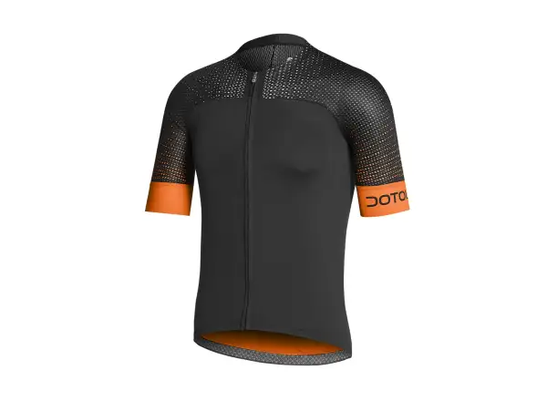 Dotout Hybrid pánsky dres s krátkym rukávom Black/Fluo Orange