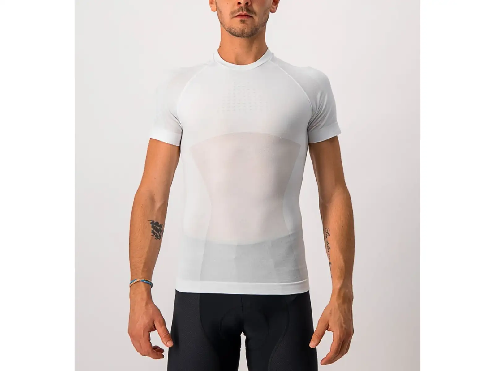 Pánske tričko s krátkym rukávom Castelli Core Seamless White