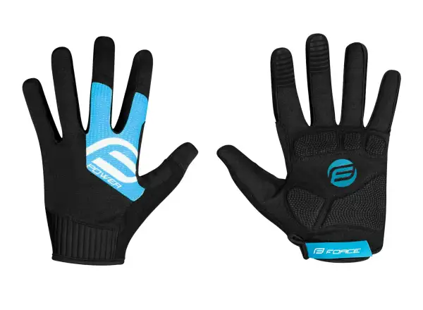 Force MTB Power rukavice čierna/modrá
