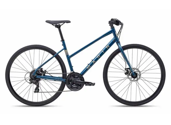 Mestský bicykel Marin Fairfax 1 ST modro-zeleno-béžový