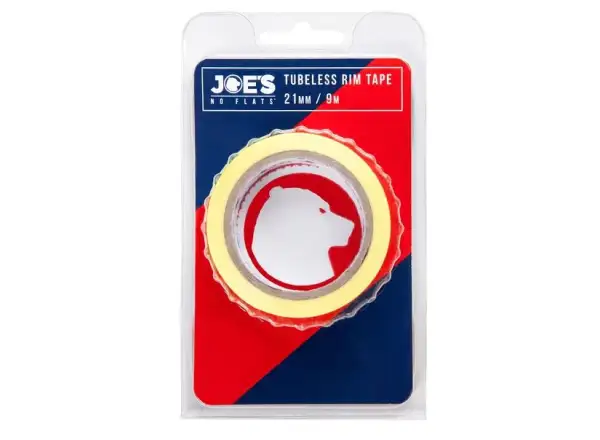 Joes Tubeless Yellow Rim Tape 9 m X 21 mm bezdušová páska na ráfiky