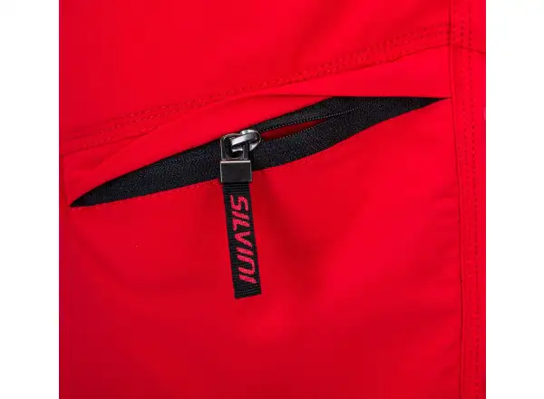 Silvini Rango pánske MTB šortky červená/čierna