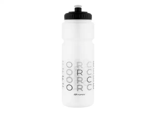 Cyklistická fľaša Force Enjoy 750 ml transparentná/čierna