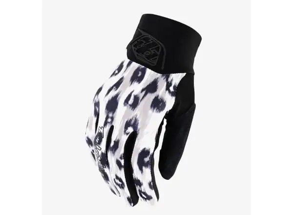 Troy Lee Designs Luxe Wild Cat dámské rukavice white