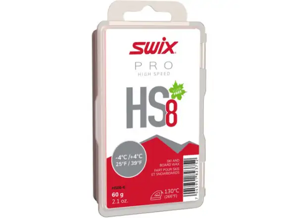 Swix HS08-6 Vysokorýchlostný protišmykový vosk 60g