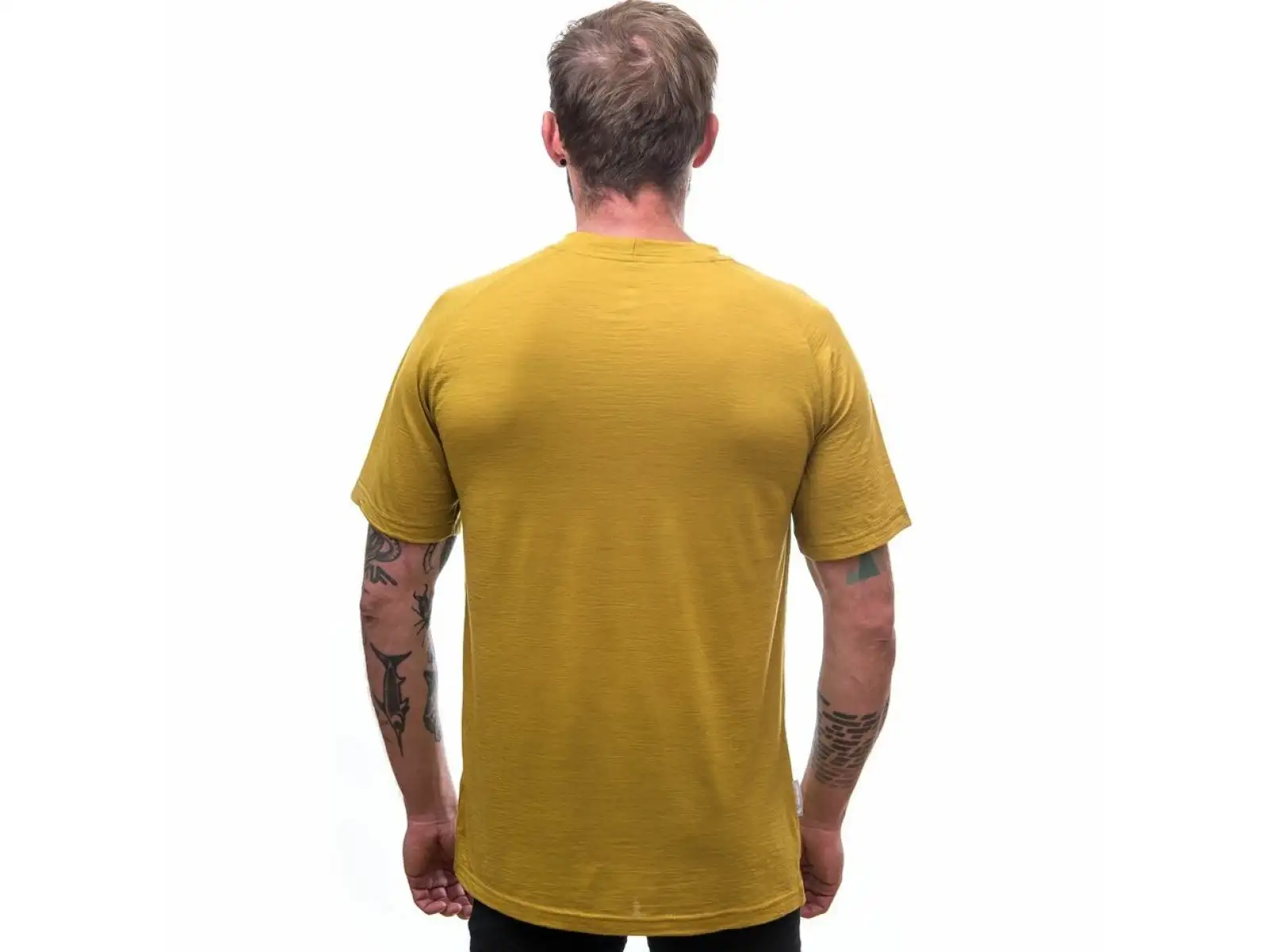 Sensor Merino Air PT Explore Pánske tričko s krátkym rukávom Mustard