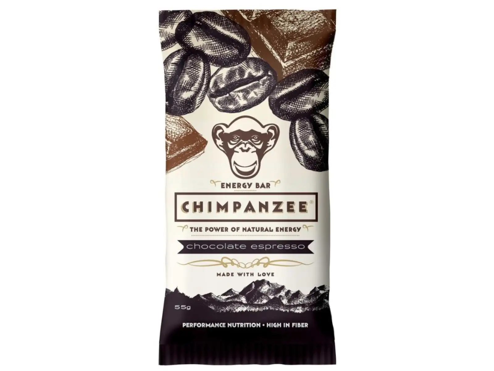 Energetická tyčinka Chimpanzee Chocolate Espresso 55 g