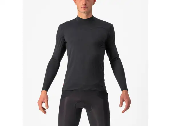 Castelli Bandito Wool Baselayer pánske tričko s dlhým rukávom čierne