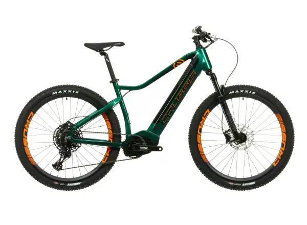 Crussis e-Atland 8,9-L horský elektrobicykel zelený/oranžový