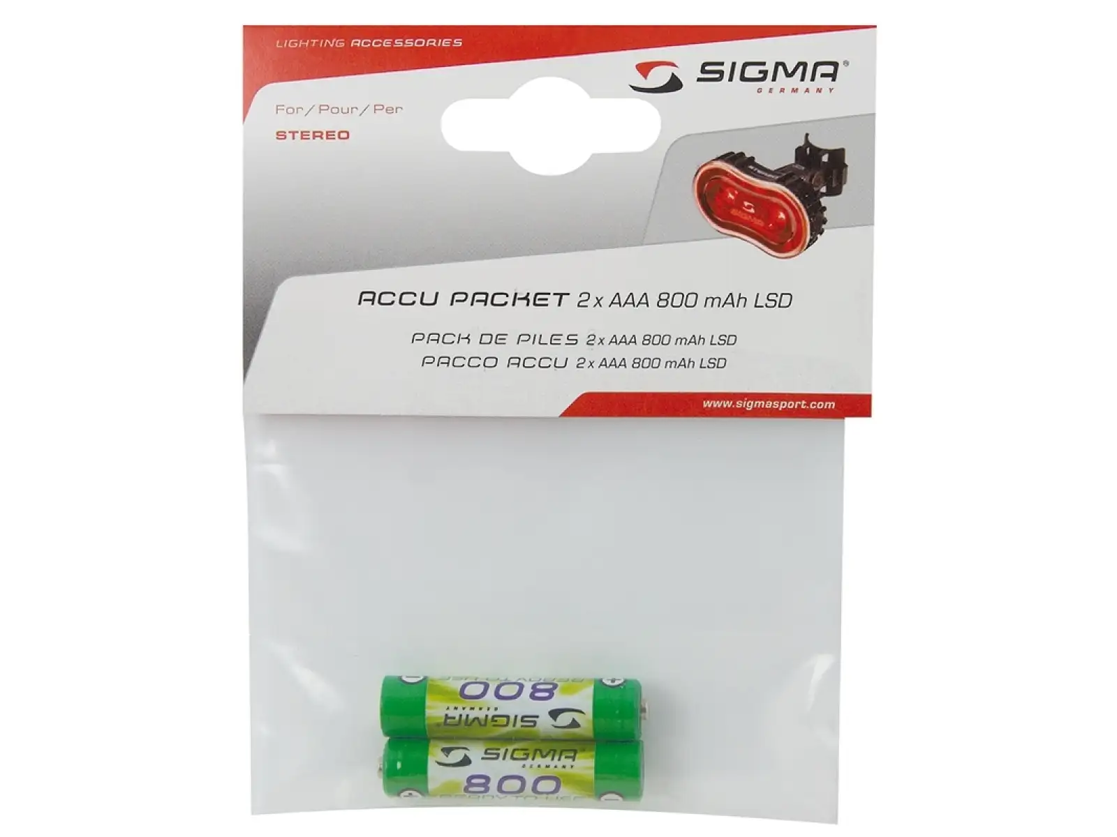 Sigma Sport dobíjacie tužkové batérie 2ks