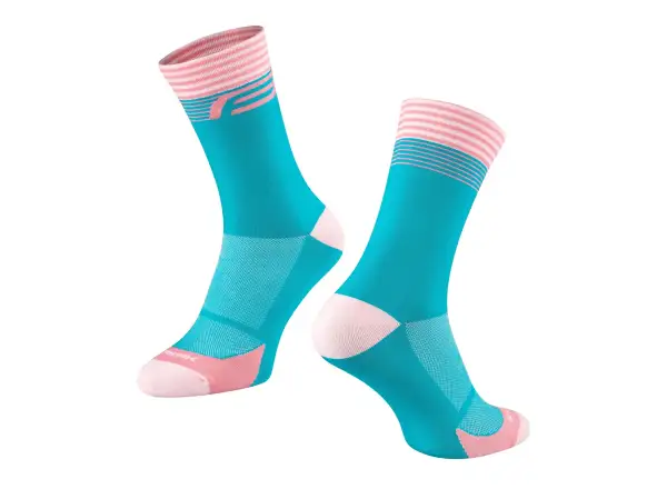Ponožky Force Streak modro-ružové