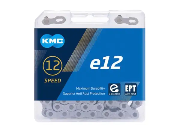 Reťaz KMC E12 EPT strieborná 130 článkov
