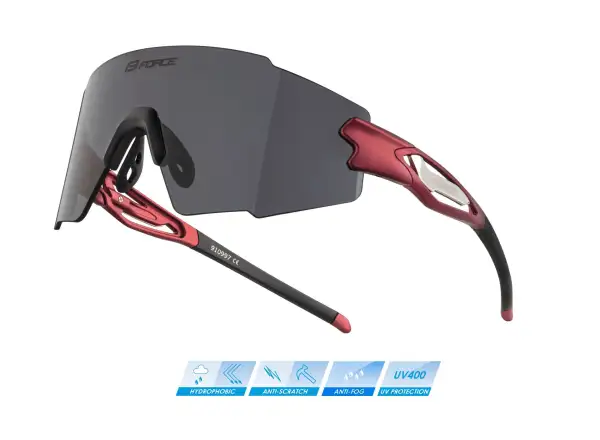 Cyklistické okuliare Force Mantra červené/čierne zrkadlové sklá