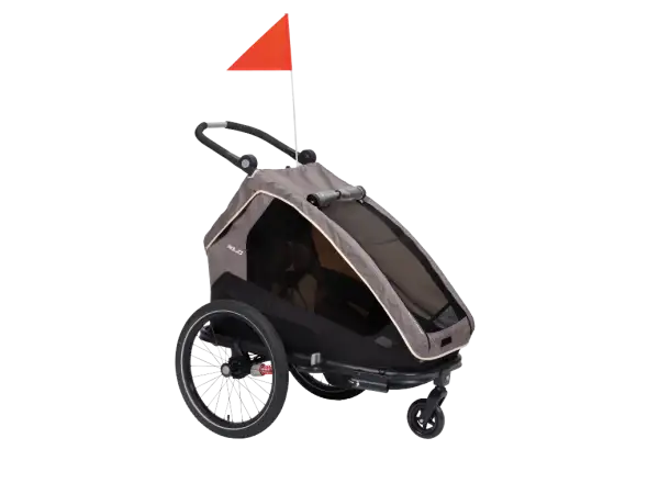 XLC MONOs BS-C09 detský závesný vozík 20" sivá/béžová/antracit