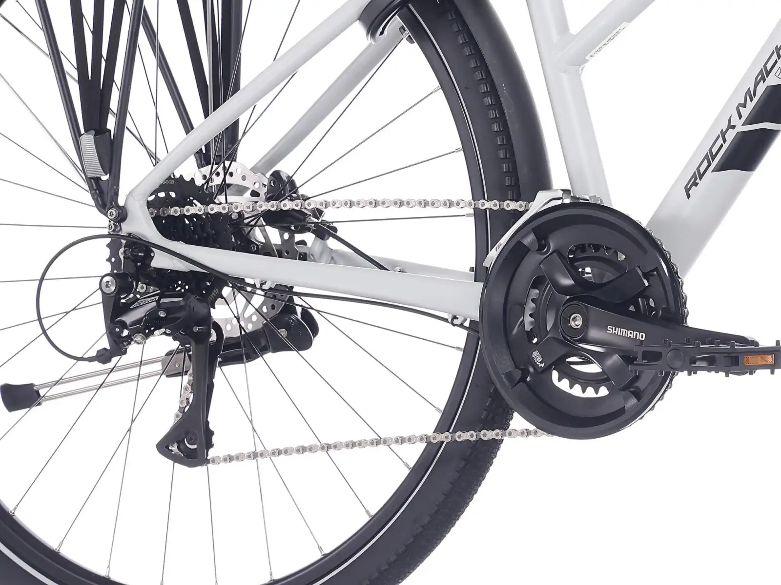 Rock Machine Rokk 40 Easy Entry trekingový bicykel Gloss Limerock Grey