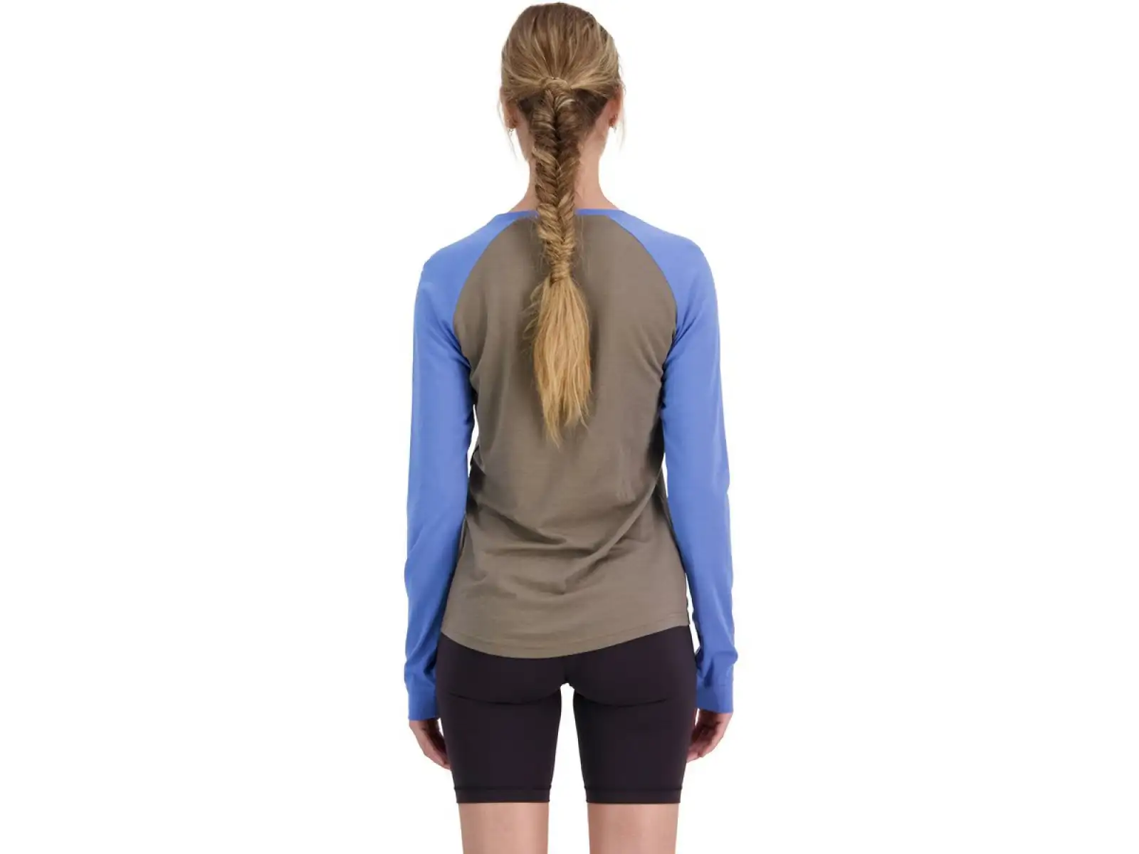 Mons Royale Icon Raglan WMNS dámske tričko s dlhým rukávom Walnut/Cornflower