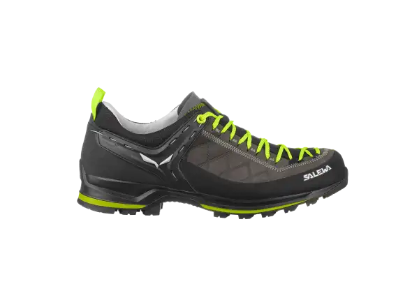 Salewa Mountain Trainer 2 Leather pánske topánky Smoked/Fluo Green