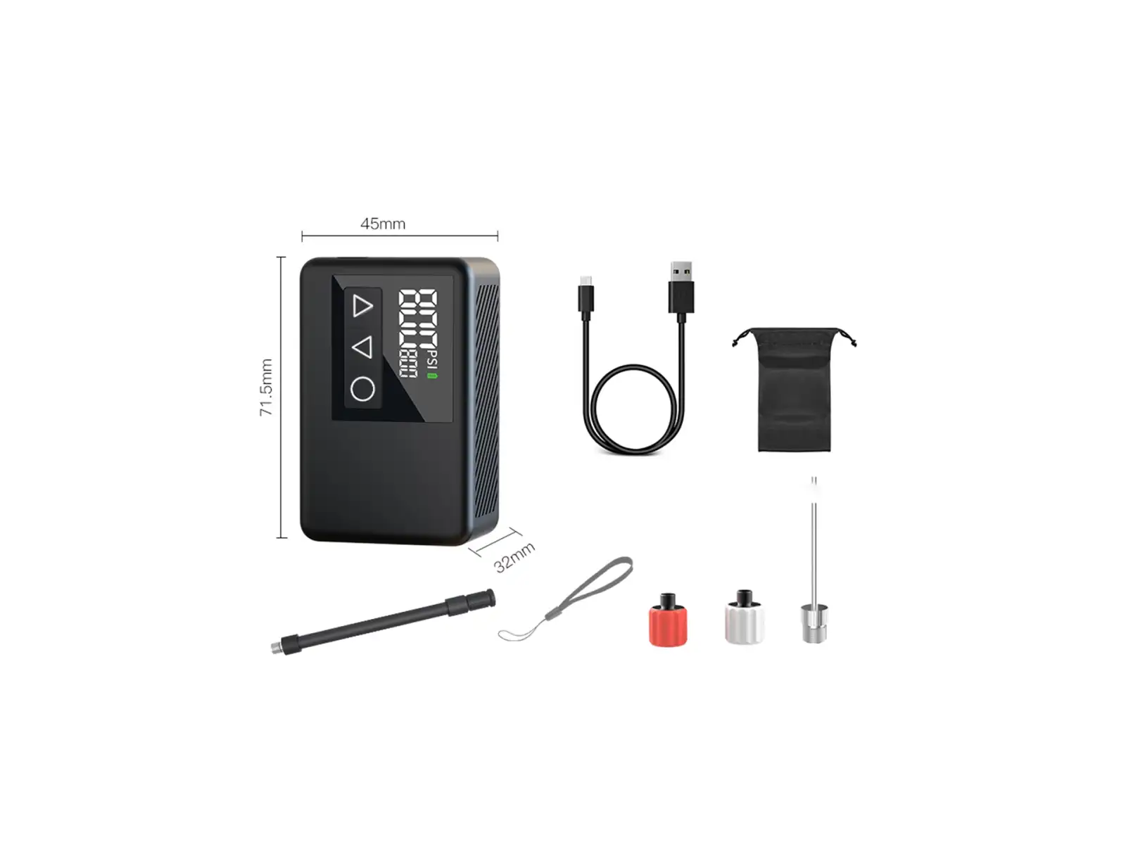 Pedalsport Electric Bike Pump Mikrokompresor