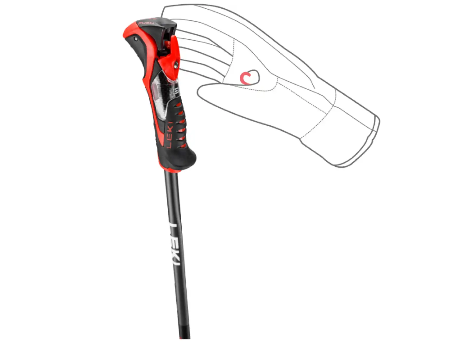 Leki Airfoil 3D zjazdové palice Black/Dark Anthracite
